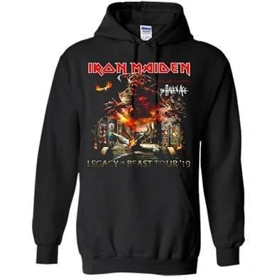 IRON MAIDEN - Legacy Of The Beast Tour Hoodie - Two Sided Print